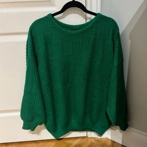 Bright Green Knit Sweater